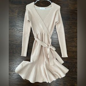 Sweater Dress in cream size small